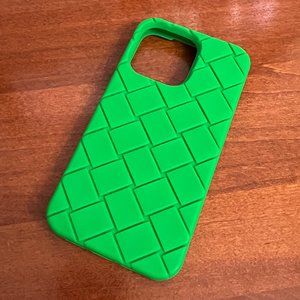 Bottega Veneta Silicone iPhone 13 Pro Case (Parakeet)